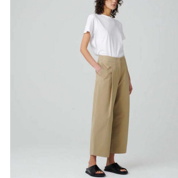STUDIO NICHOLSON ベージュ volume pants STUDIO NICHOLSON Dordoni Volume Pants
